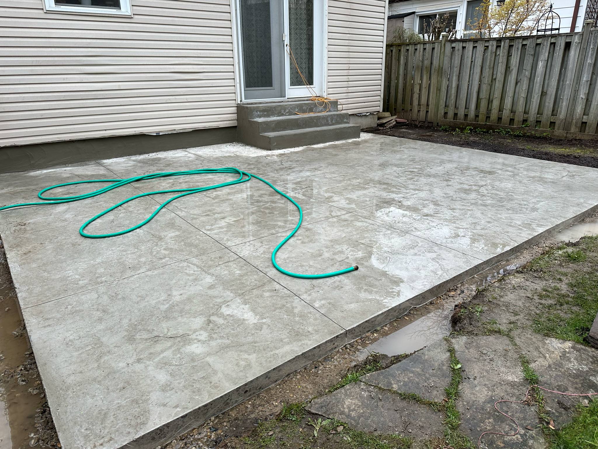 Stamped concrete project in London, stay tuned for the finished look!