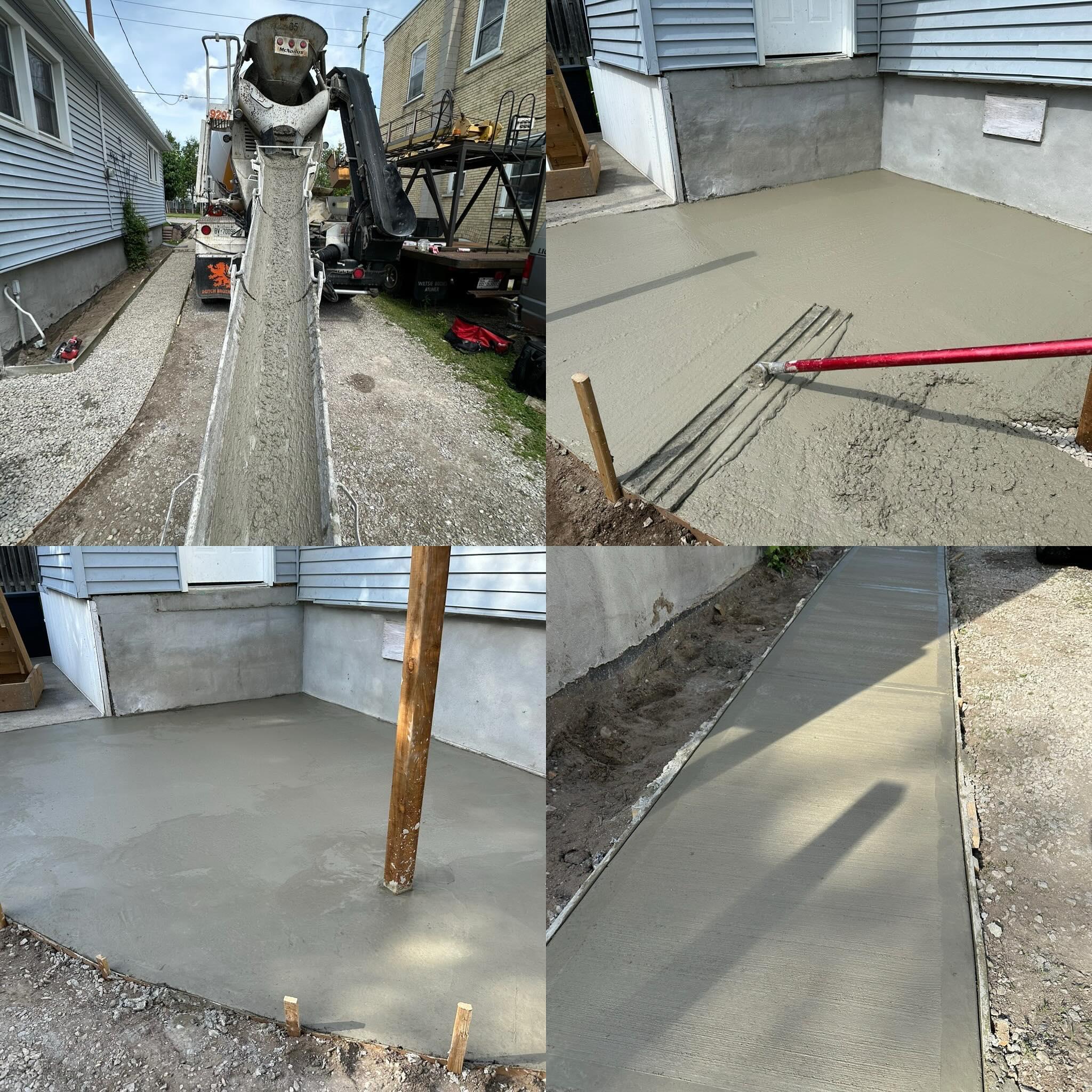 Ingersoll: A Clean, level concrete pour on schedule.