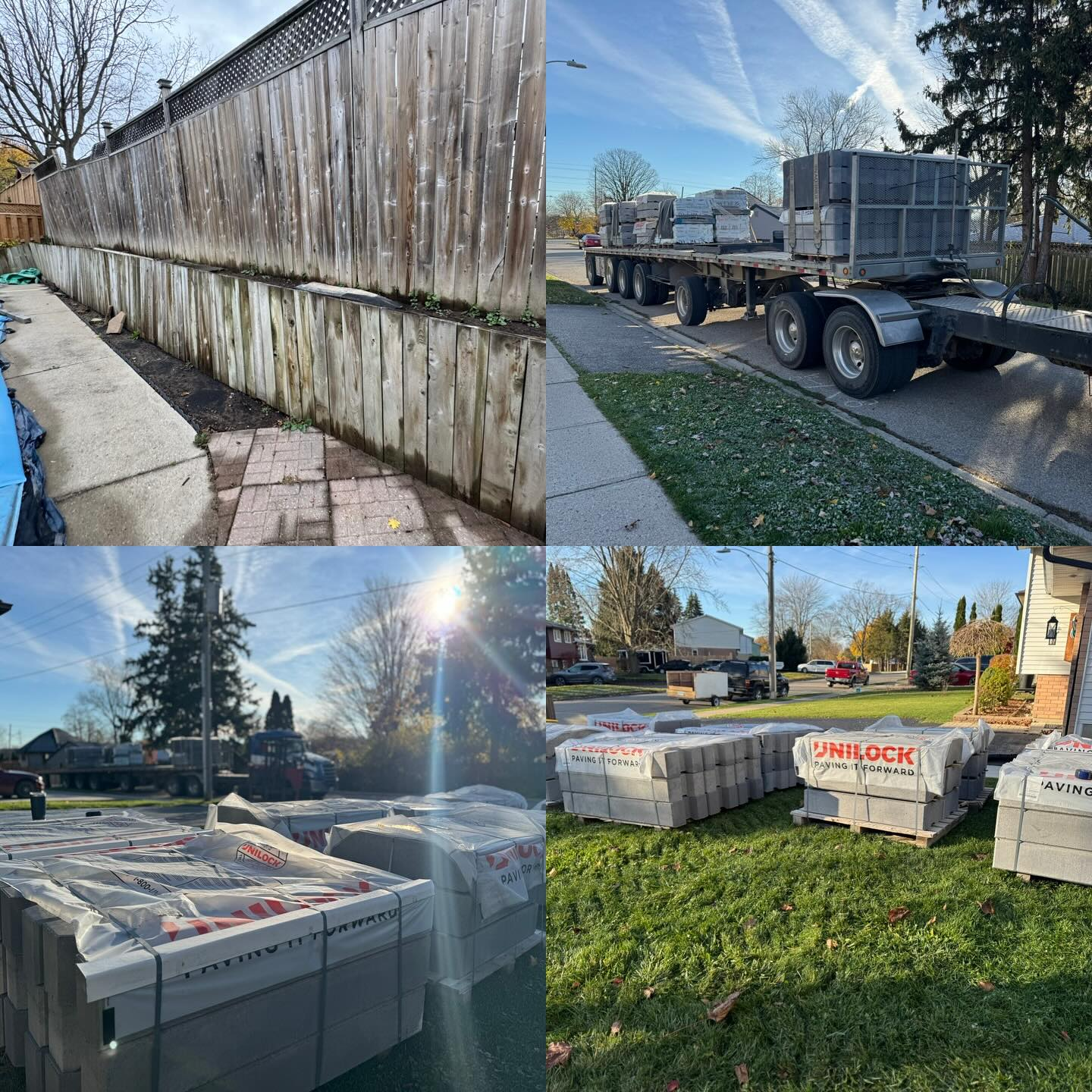 Ingersoll: Installing 400LB block retaining wall, strength where it counts.